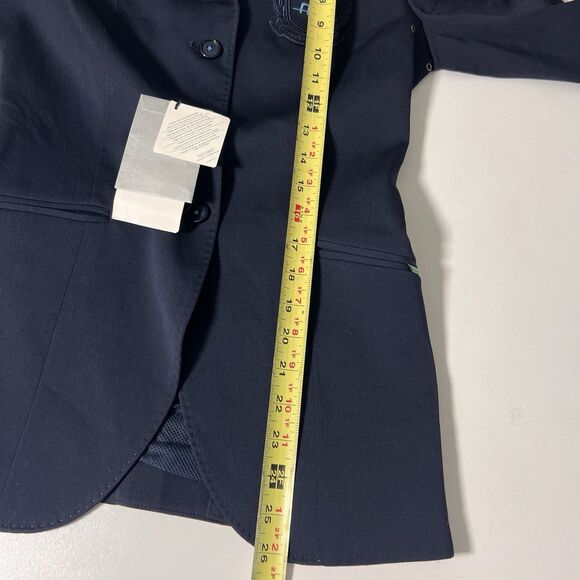 Alessandro Albanese Competition Jacket Size 38 Blue Wool Blend Riding Equestrian - Picture 5 of 6